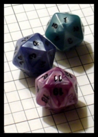 Dice : Dice - 20D - Crystal Caste Spindowns - Gen Con Aug 2012